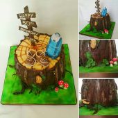 Tree-stump-cake
